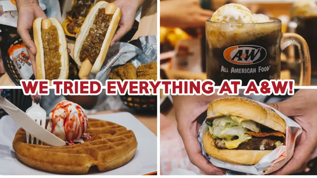 A&W Menu singapore latest prices