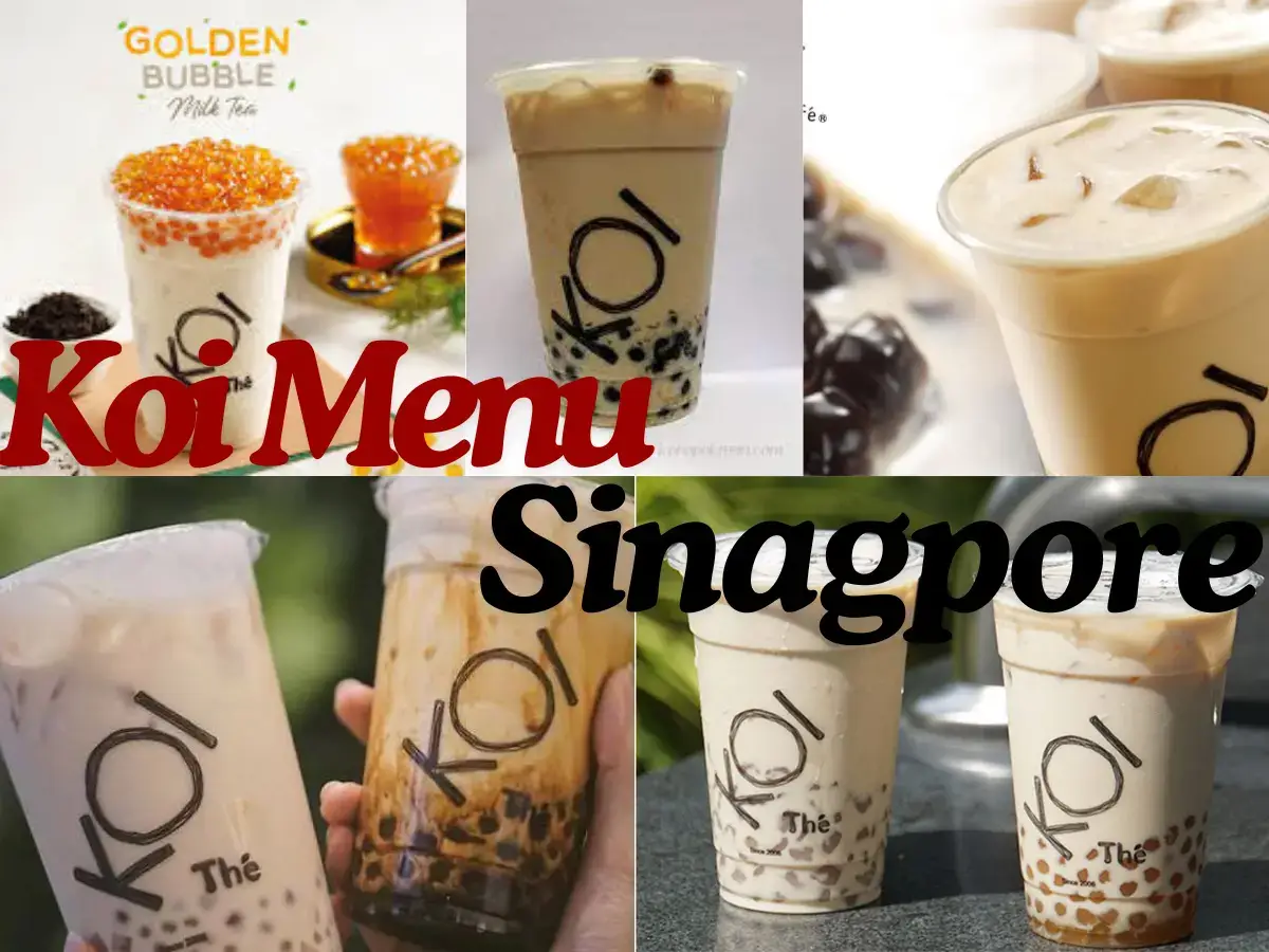 Koi Menu Singapore with Prices