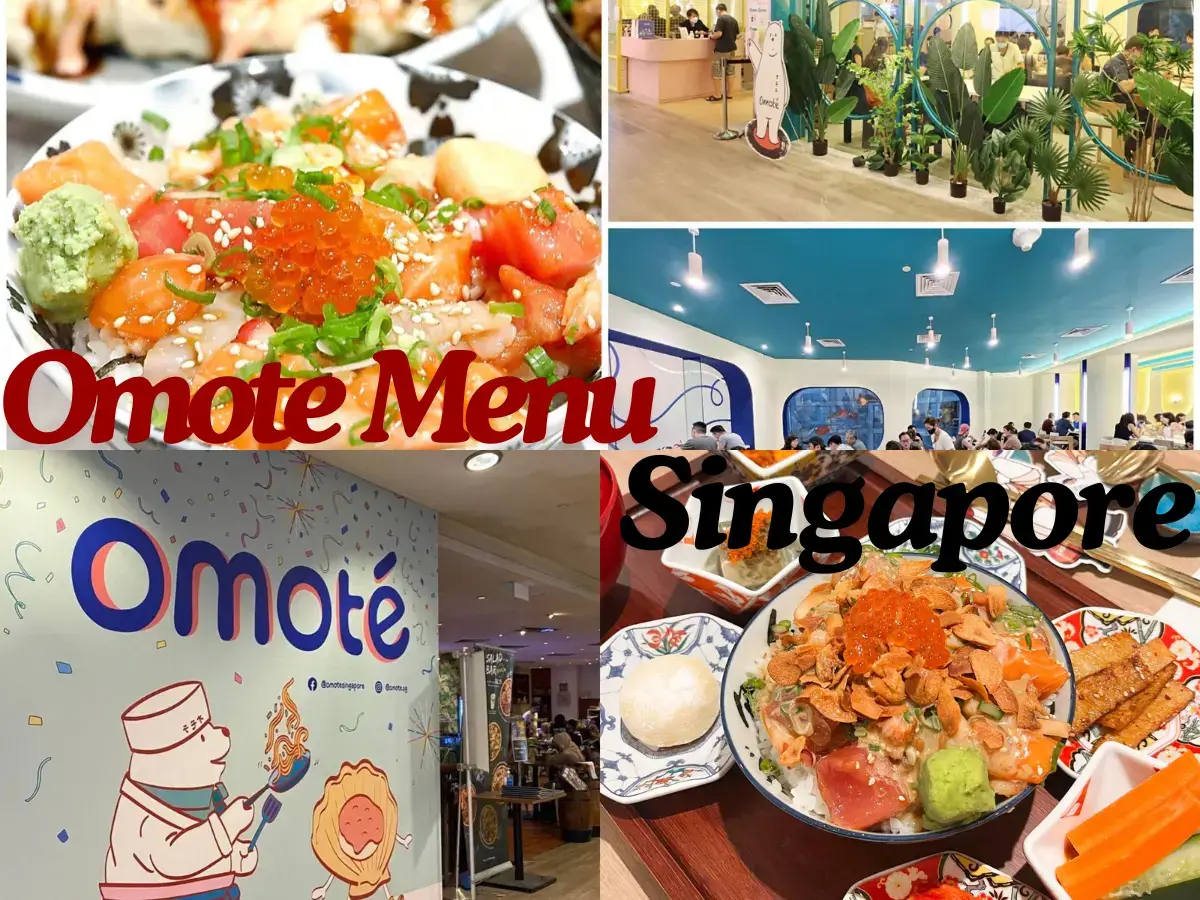 Omote Menu Singapore with Prices