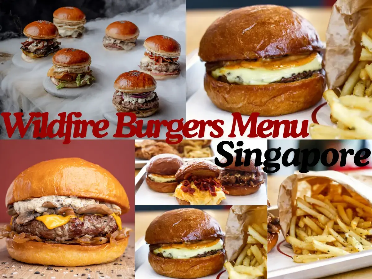 Wildfire Burgers Menu Singapore with Prices