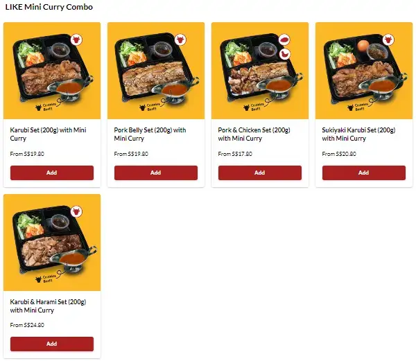 Yakiniku-Like-Mini-Curry-Combo