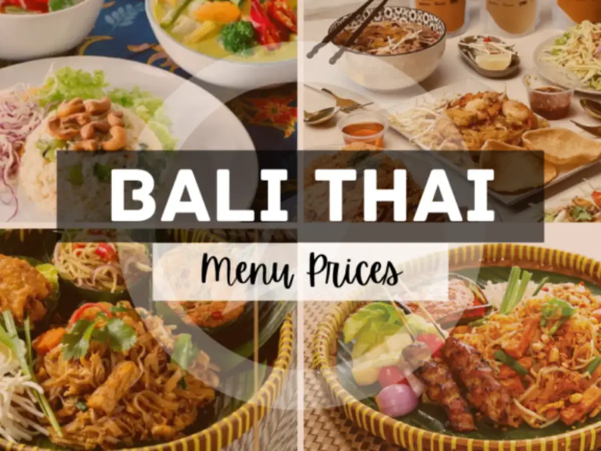 Bali Thai Menu Singapore with Prices