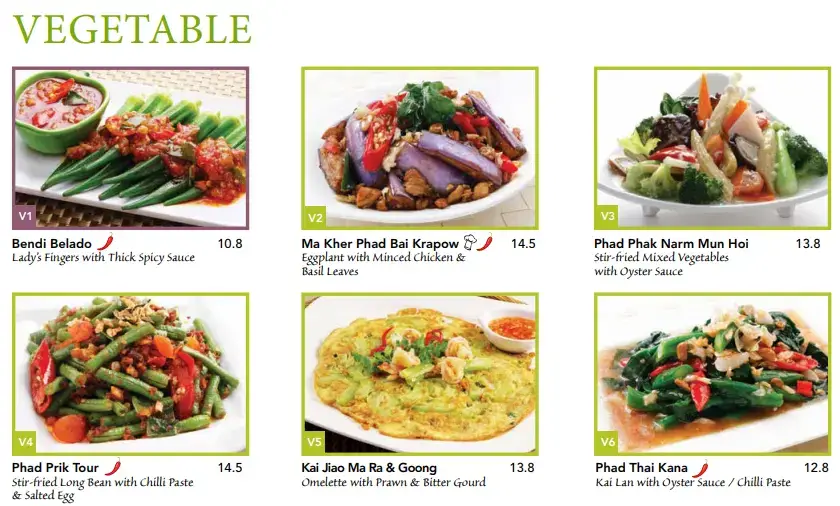 Bali-Thai-Vegetable-Menu
