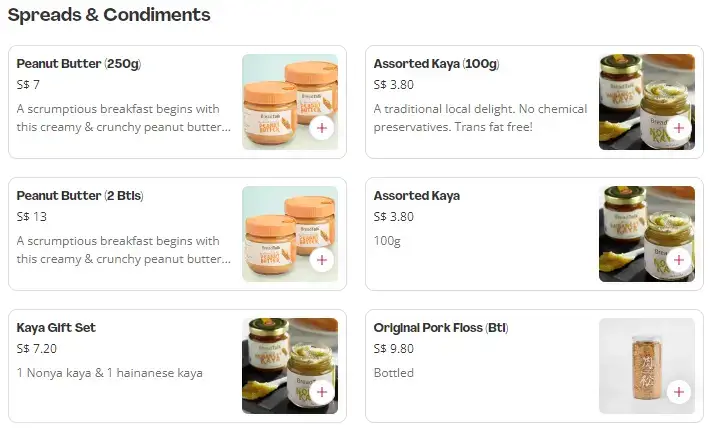 Breadtalk-Spreads-Condiments