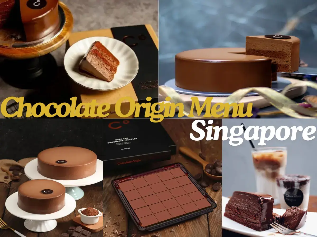 Chocolate Origin Menu Singapore with Prices