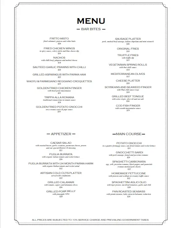 District-10-Bar-Bites-Prices