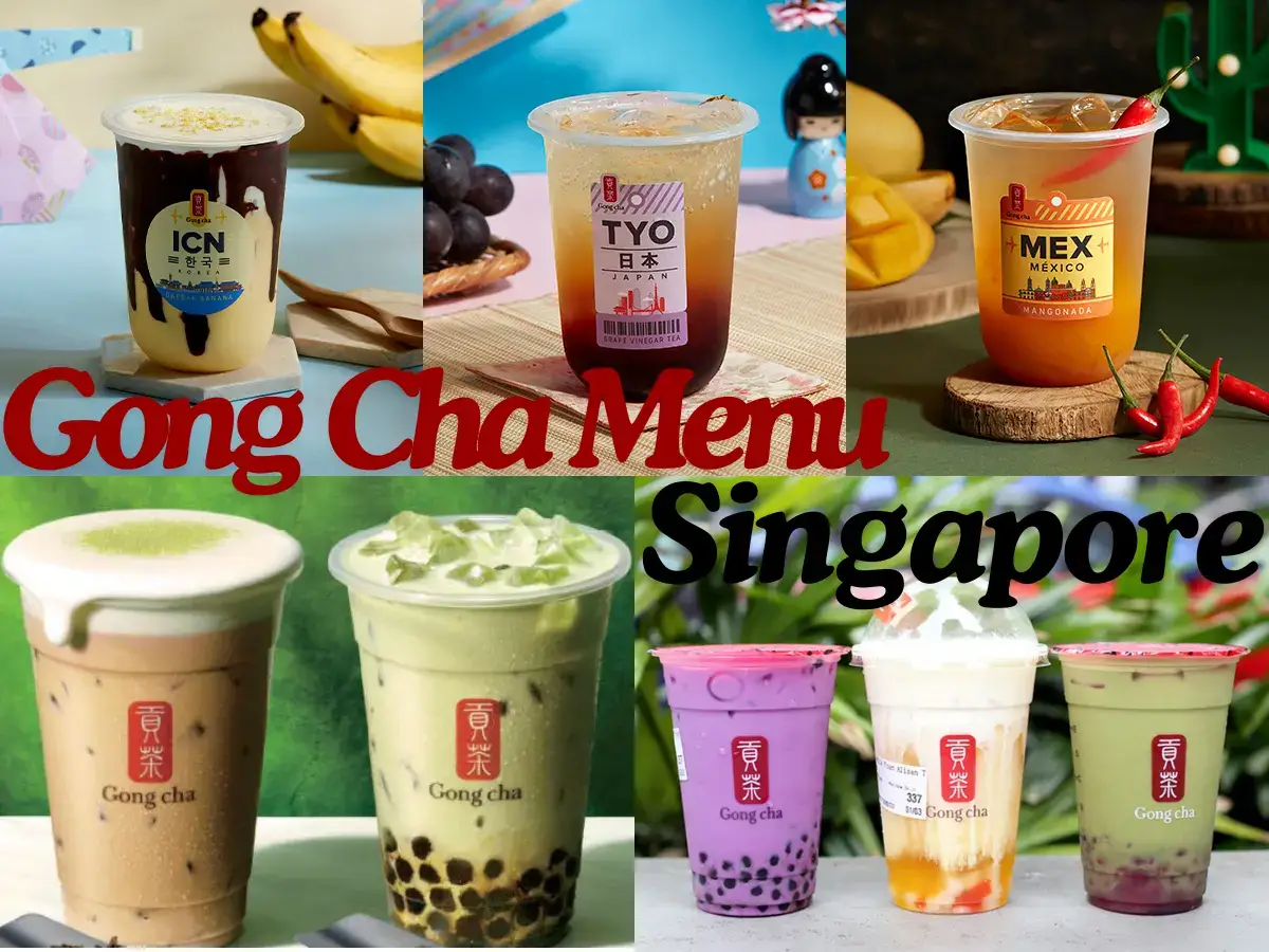 Gong Cha Menu Singapore with Prices