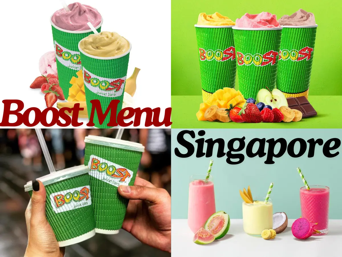 Boost Menu Singapore with Prices