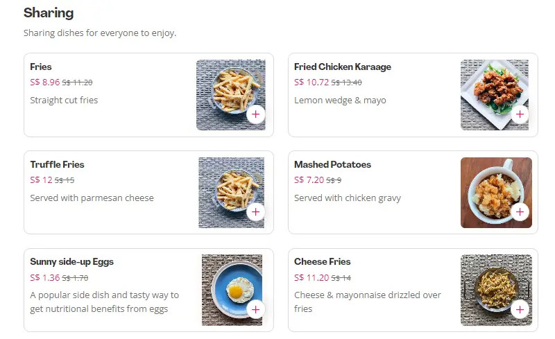 Sunray-Cafe-sharing-menu