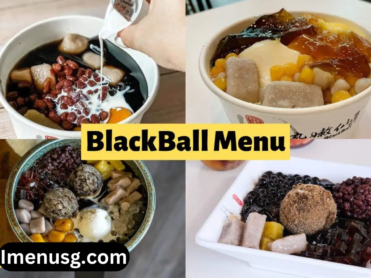 Blackball Menu Singapore with Prices