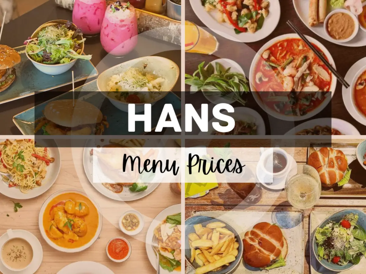Hans Menu Singapore with Prices