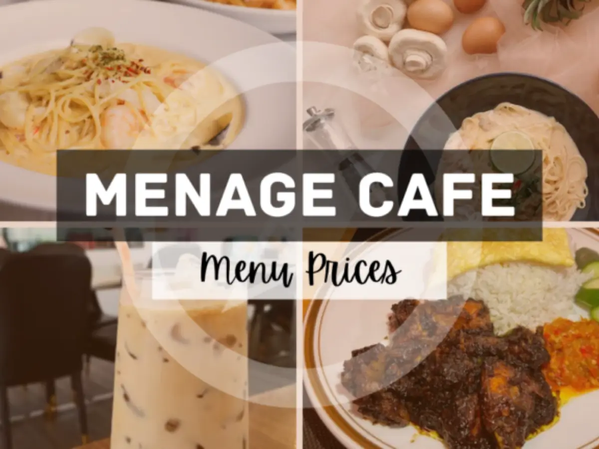 Menage Cafe Menu Singapore with Prices