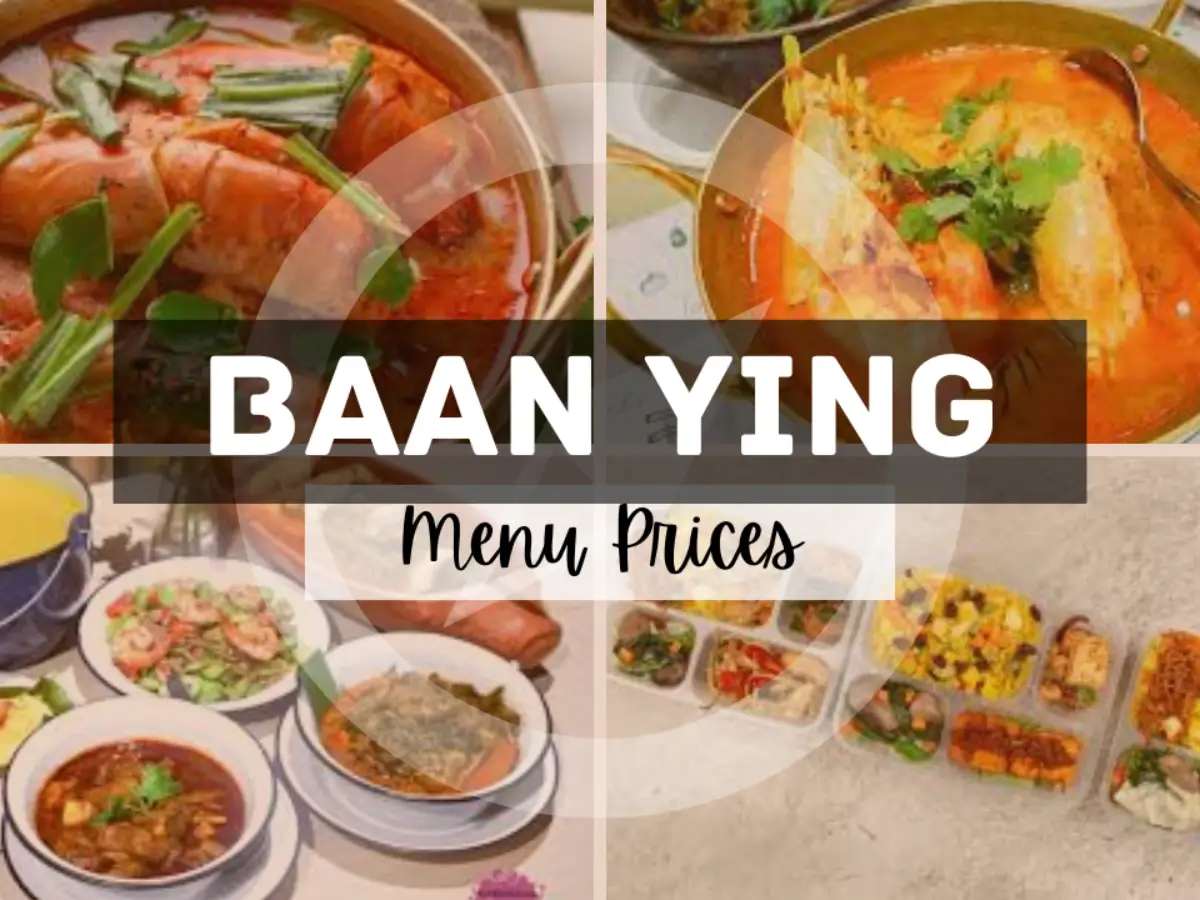 Baan Ying Menu Singapore with Prices