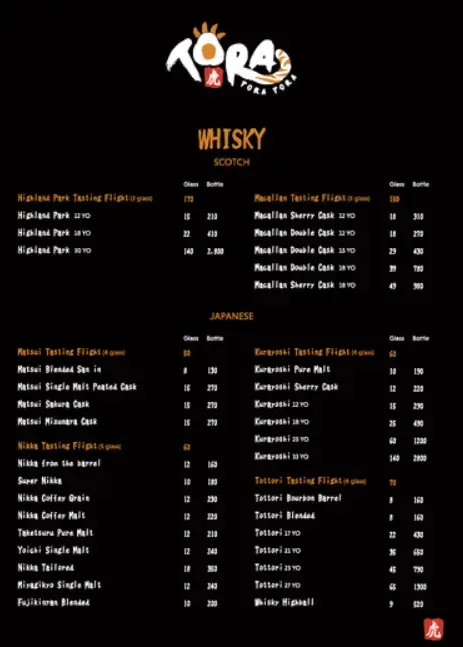 TORA-TORA-TORA-MENU-SINGAPORE-PRICES