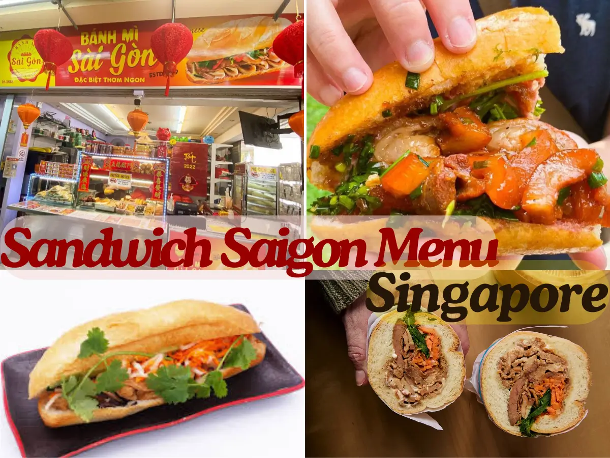 Sandwich Saigon Menu Singapore with Prices